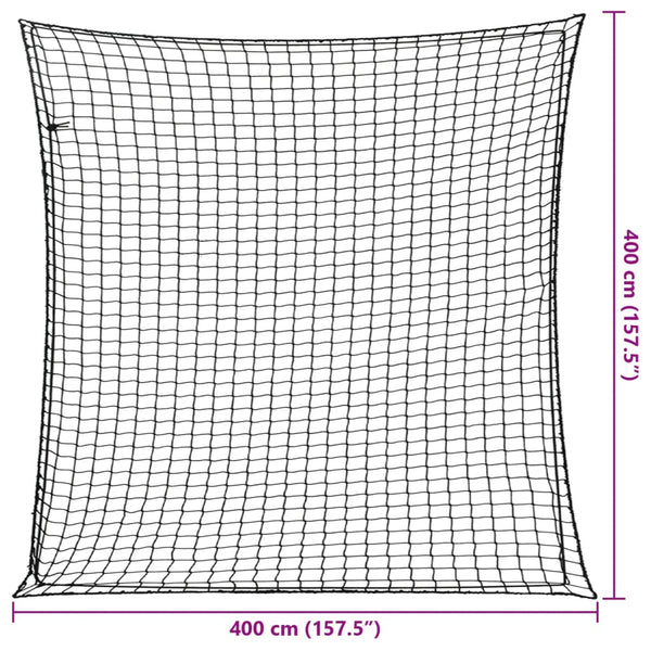 Anhängernetz 4x4 m mit Gummiseil