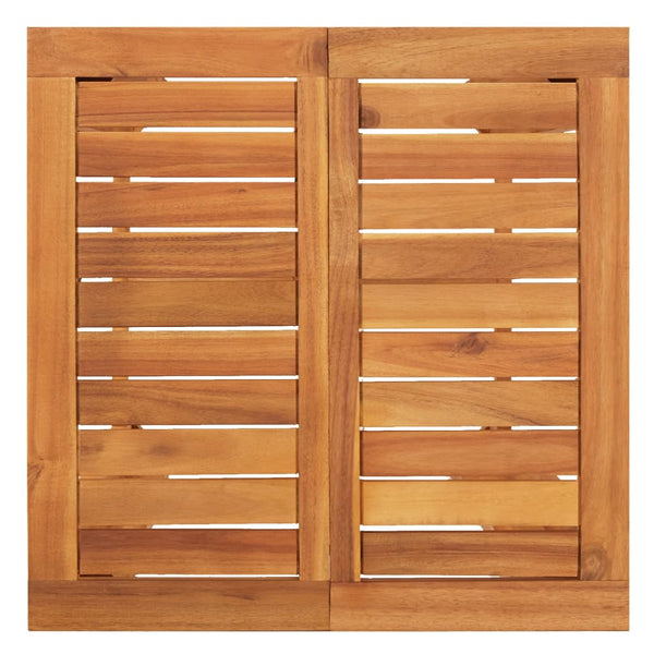 3-tlg. Gartenbar-Set Akazie & Poly Rattan