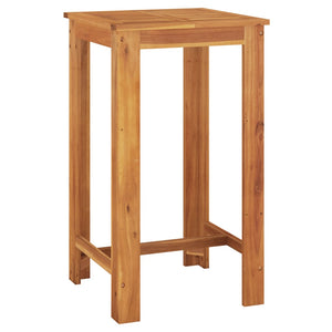 vidaXL Ensemble de bar de jardin 5 pcs Bois d'acacia massif et résine tressée Marron