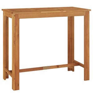 7-tlg. Gartenbar-Set Grau Akazie & Rattan