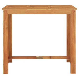 vidaXL Ensemble de bar de jardin 7 pièces marron en bois d'acacia massif et résine tressée