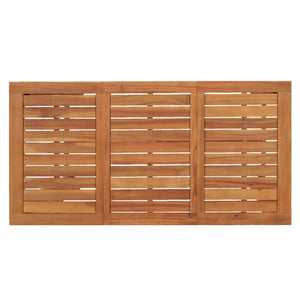 vidaXL Ensemble de bar de jardin 7 pièces marron en bois d'acacia massif et résine tressée