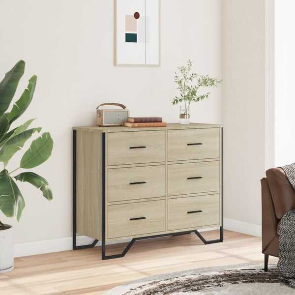 Kommode Sonoma Eiche 91 cm