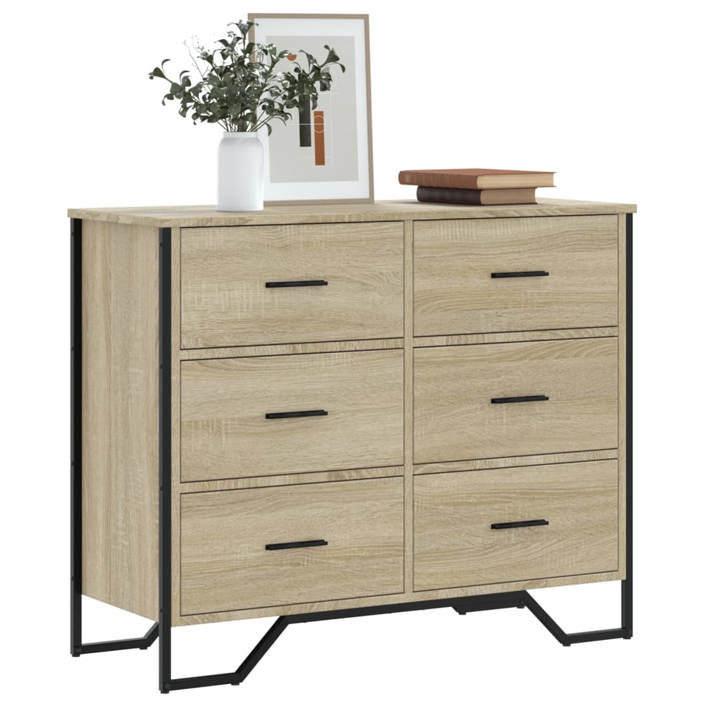 Kommode Sonoma Eiche 91 cm