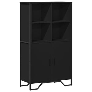 Schwarzes Highboard 79,5x35,5x137,5 cm