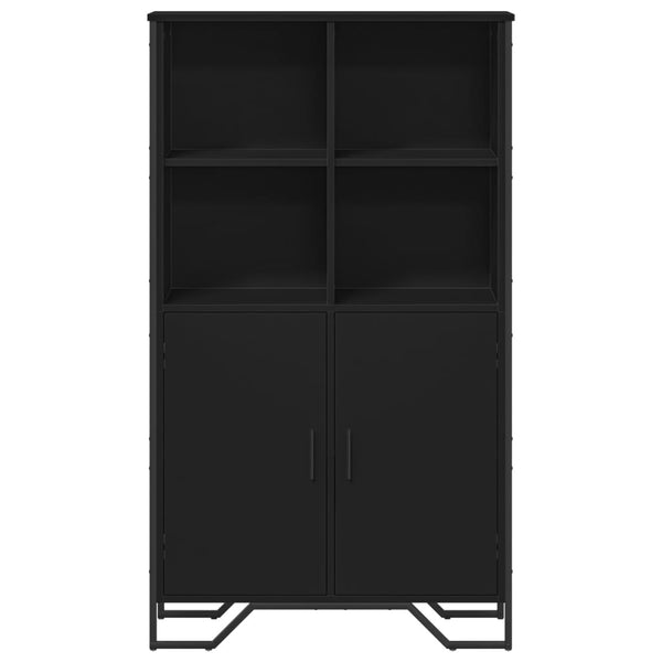 Schwarzes Highboard 79,5x35,5x137,5 cm