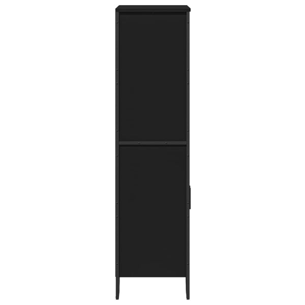 Schwarzes Highboard 79,5x35,5x137,5 cm
