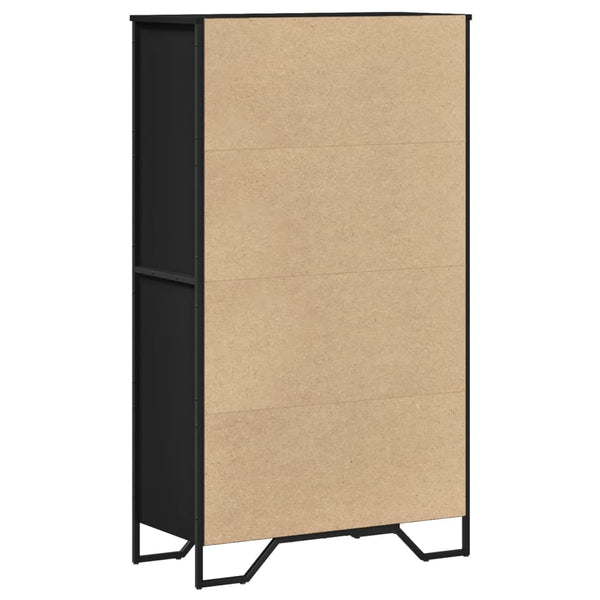 Schwarzes Highboard 79,5x35,5x137,5 cm