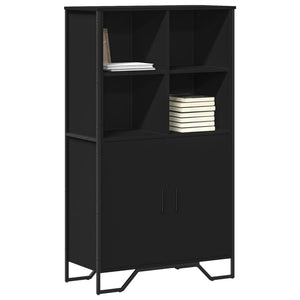 Schwarzes Highboard 79,5x35,5x137,5 cm