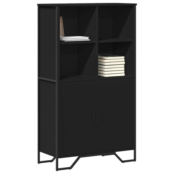 Schwarzes Highboard 79,5x35,5x137,5 cm