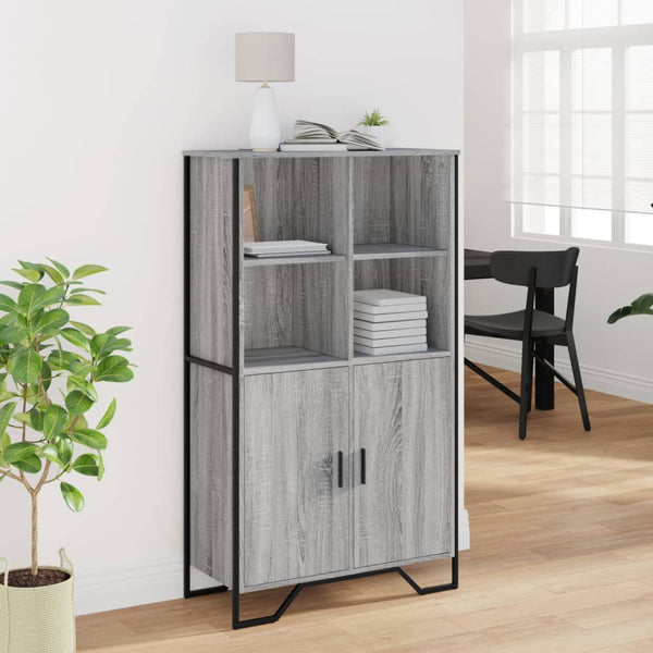 Graues Highboard Sonoma, 79,5 cm