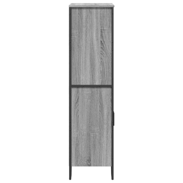 Graues Highboard Sonoma, 79,5 cm
