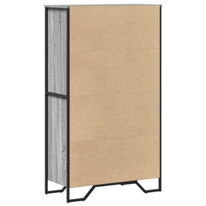 Graues Highboard Sonoma, 79,5 cm