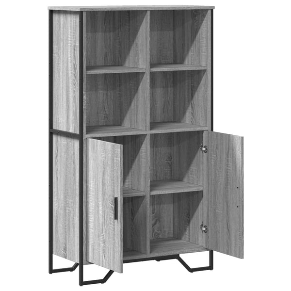 Graues Highboard Sonoma, 79,5 cm