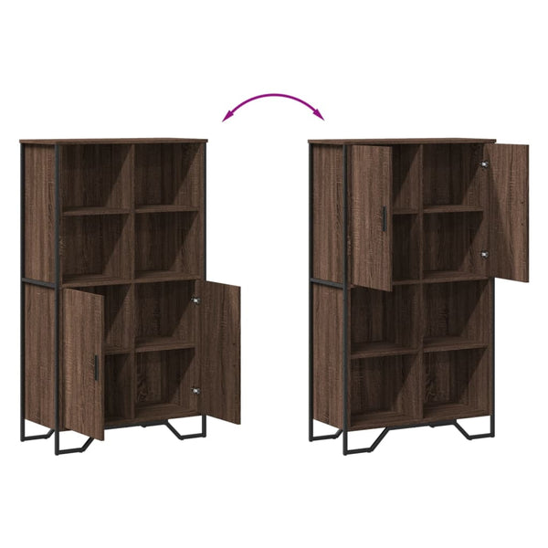 Highboard Eichenoptik, 137,5 cm hoch