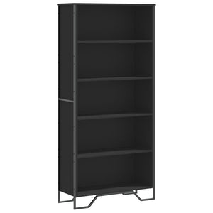 Schwarzes Bücherregal 80x31x169 cm