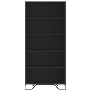 Schwarzes Bücherregal 80x31x169 cm