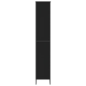 Schwarzes Bücherregal 80x31x169 cm