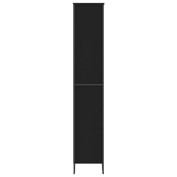 Schwarzes Bücherregal 80x31x169 cm