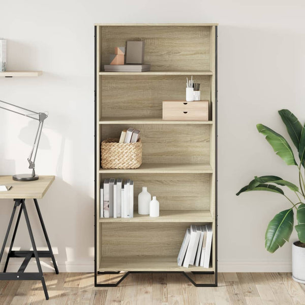 Bücherregal Sonoma Eiche 80x31x169 cm