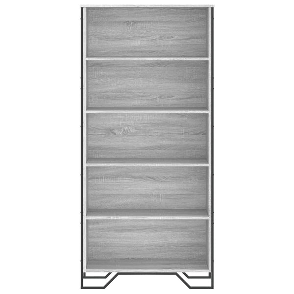 Bücherregal Grau Sonoma 80x31x169 cm