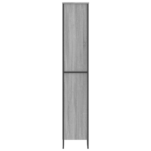 Bücherregal Grau Sonoma 80x31x169 cm