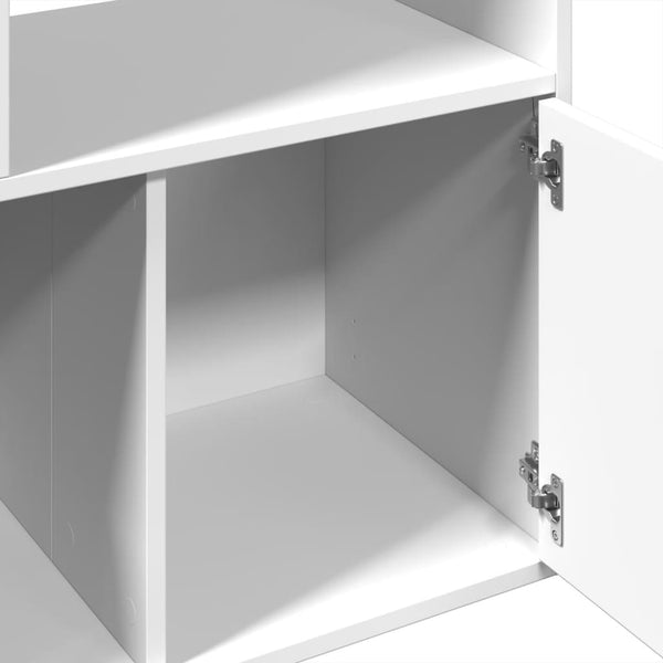 Weißes Bücherregal 70x36x189 cm