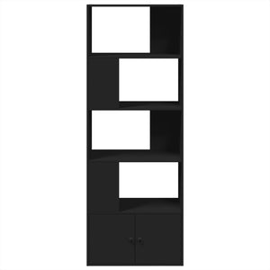 Bücherregal Schwarz 70x36x189 cm