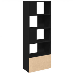 Bücherregal Schwarz 70x36x189 cm