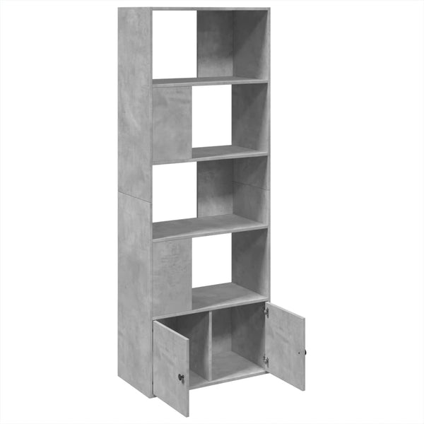 Bücherregal Betongrau 70x36x189 cm