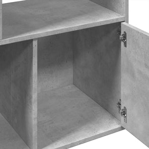 Bücherregal Betongrau 70x36x189 cm