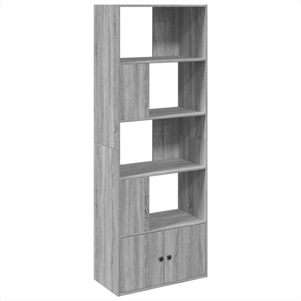 Bücherregal Grau Sonoma 70x36x189 cm