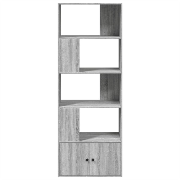 Bücherregal Grau Sonoma 70x36x189 cm
