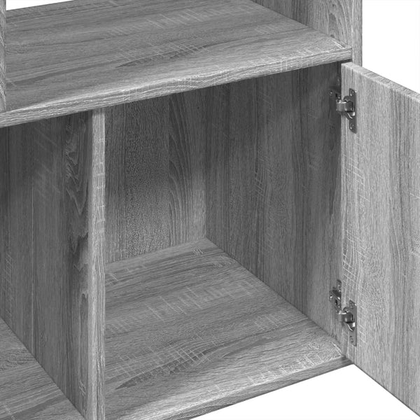 Bücherregal Grau Sonoma 70x36x189 cm