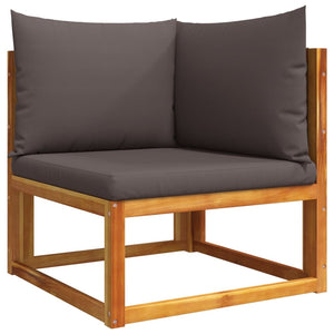 6-tlg. Gartensofa-Set Akazie mit Seil