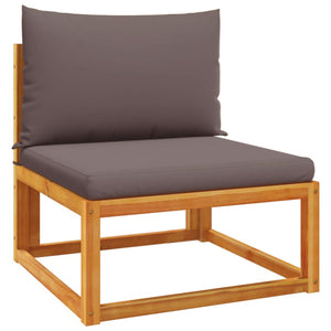 4-tlg. Gartensofa-Set Akazie mit Kissen