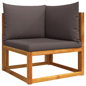 11-tlg. Gartensofa-Set Akazie & Seil