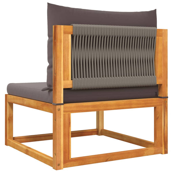 5-tlg. Gartensofa-Set Akazie mit Kissen