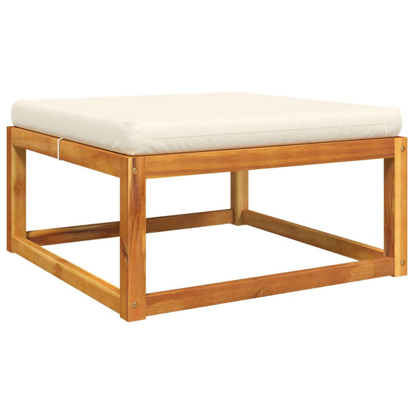 11-teiliges Gartensofa-Set Akazie & Rattan