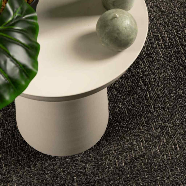 Anthrazit Teppich ZIZUR, 80x250 cm, Jute-Optik