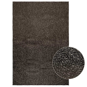 Anthrazit Teppich ZIZUR, 120x170cm, Jute-Optik