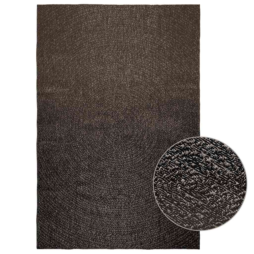 Anthrazit Teppich ZIZUR, 160x230 cm, Jute-Optik