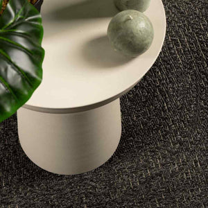 Anthrazit Teppich ZIZUR, 160x230 cm, Jute-Optik