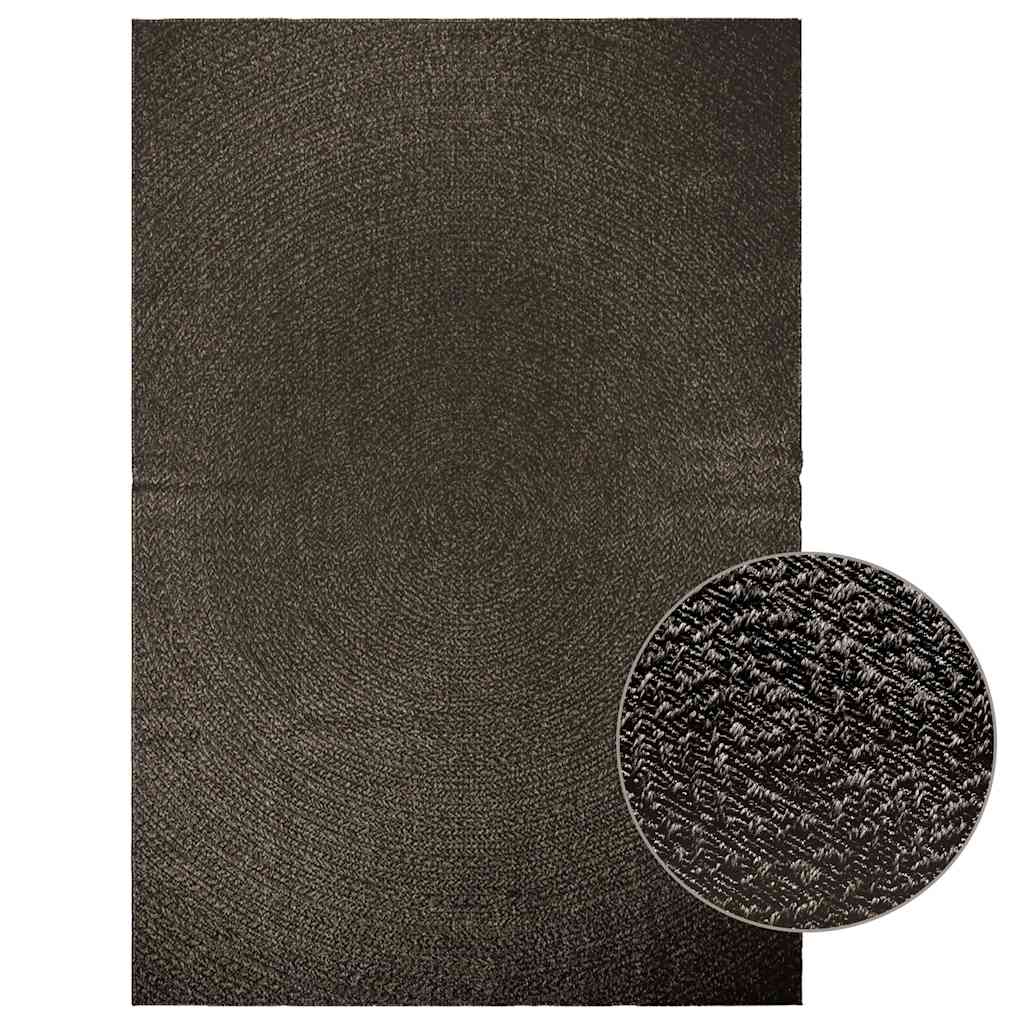 vidaXL Tapis ZIZUR Anthracite 200x290 cm Aspect Jute Intérieur et Extérieur