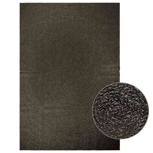 vidaXL Tapis ZIZUR Anthracite 200x290 cm Aspect Jute Intérieur et Extérieur