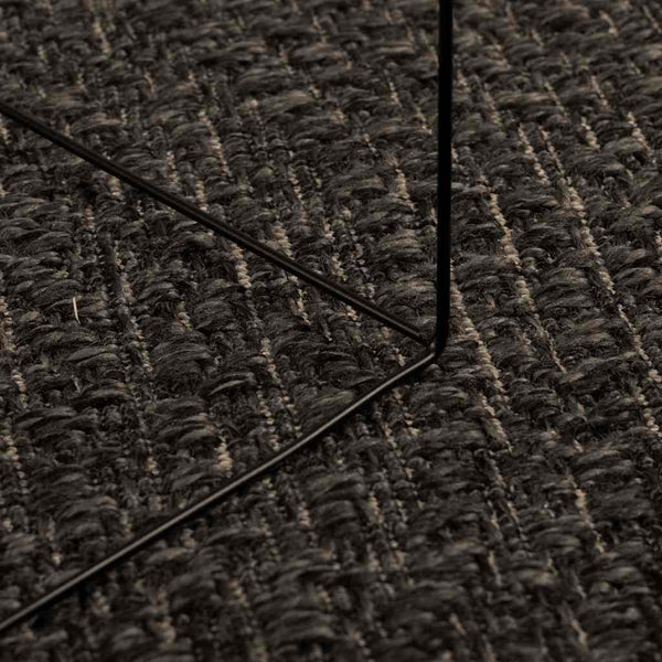 vidaXL Tapis ZIZUR Anthracite 200x290 cm Aspect Jute Intérieur et Extérieur