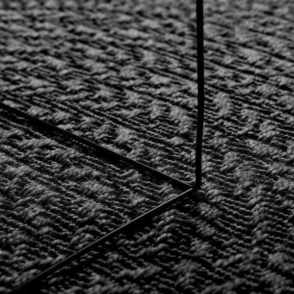 Anthrazit Teppich ZIZUR Ø 200cm Jute-Optik