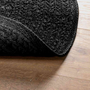 Anthrazit Teppich ZIZUR Ø 200cm Jute-Optik