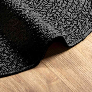 Anthrazit Teppich ZIZUR Ø 200cm Jute-Optik