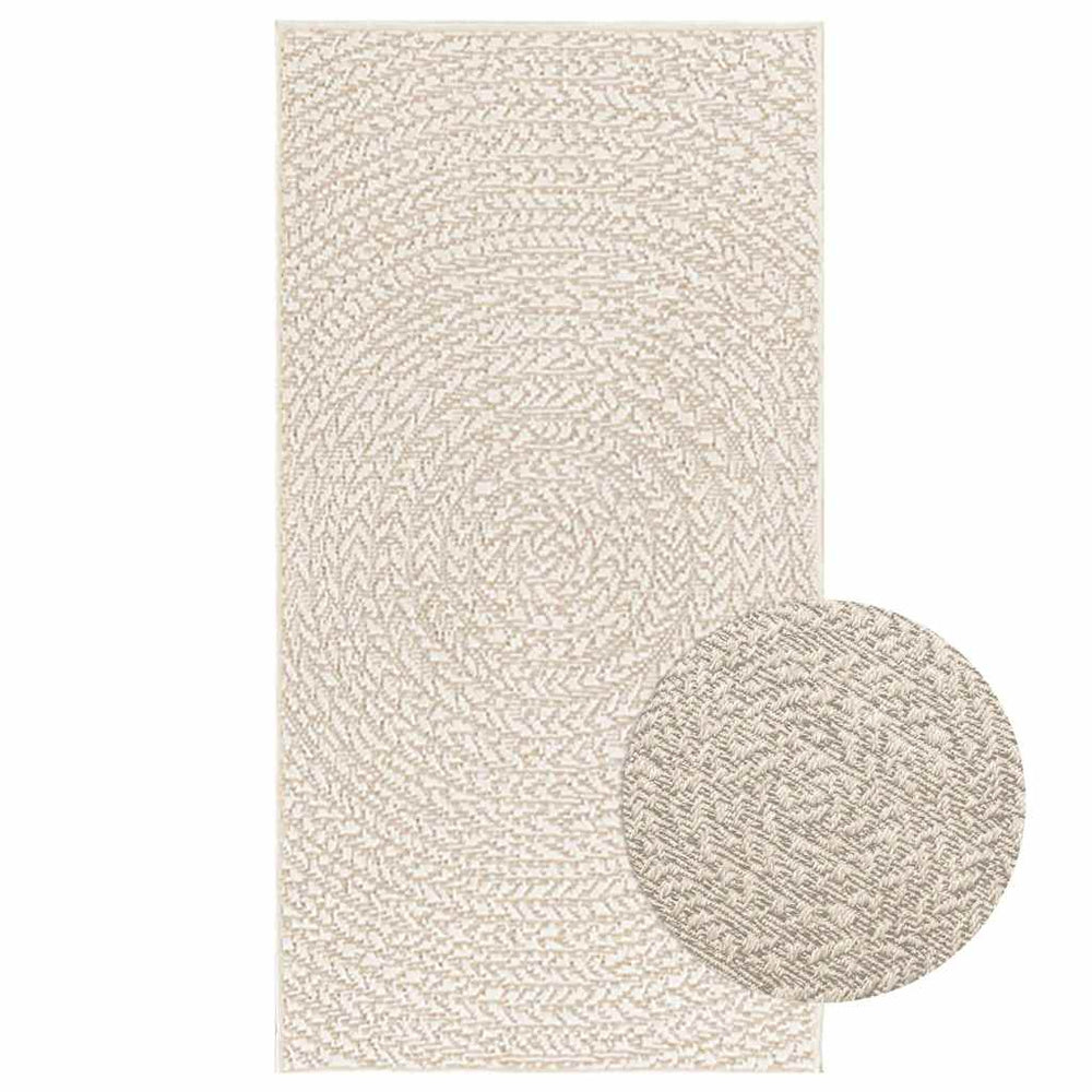 Teppich ZIZUR Creme 60x110 cm Jute-Optik
